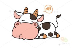 教你画奶牛简笔画教程