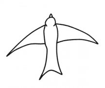 可爱的燕子简笔画图片大全