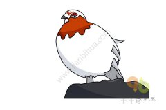 柳雷鸟简笔画如何画