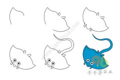 教你认识海洋中的各种鱼类简笔画