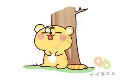 睡大觉的老虎简笔画图片