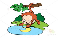 猴子简笔画 儿童绘画