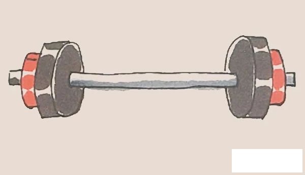 杠铃简笔画图片