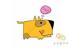 教你画小狗的简笔画画法