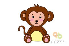 教你画小猴子简笔画图片