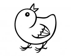卡通小鸡简笔画图片