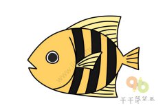 海洋动物小鱼简笔画图片大全 儿童简笔画