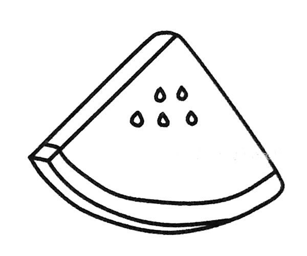 超简单的西瓜简笔画图片大全3