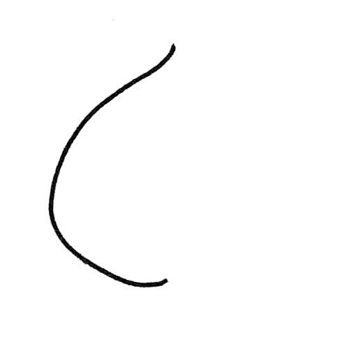 简单的桃子简笔画步骤图片1