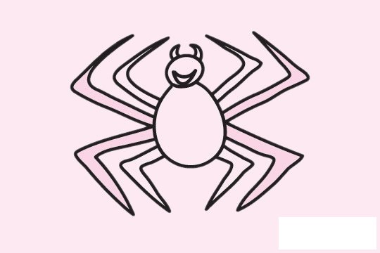 蜘蛛简笔画图片