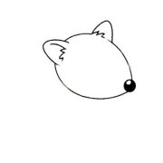 简单的牛头梗犬简笔画画法步骤