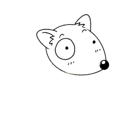 牛头梗犬简笔画