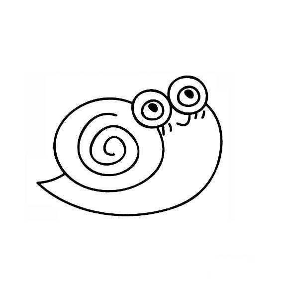 蜗牛的画法正在思考的蜗牛