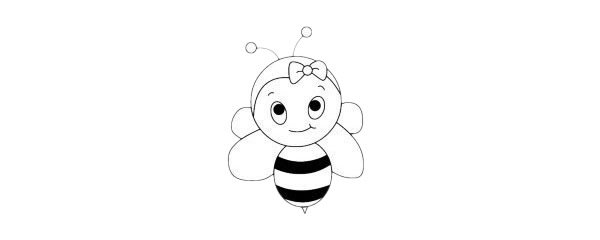 蜜蜂简笔画图片