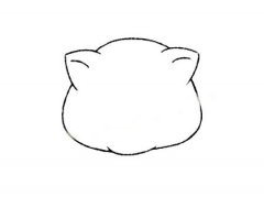 睡懒觉的小猪简笔画画法步骤