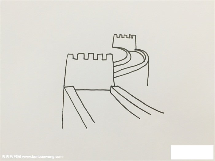 长城怎么涂色好看