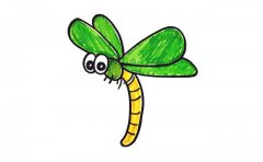 简单七步画出漂亮的蜻蜓简笔画