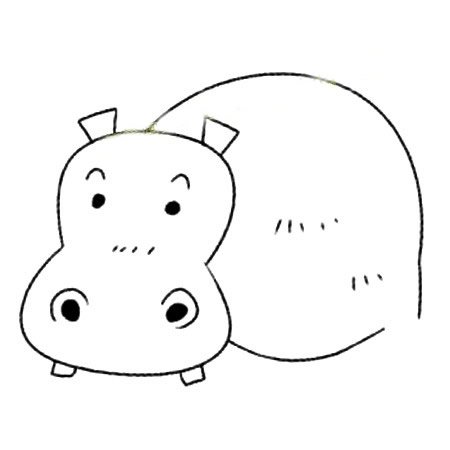 河马简笔画