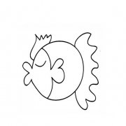 小丑鱼的简单画法