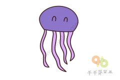 教你画水母简笔画图片