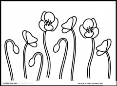 罂粟花简笔画