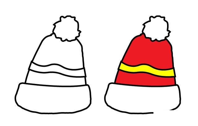 帽子简笔画图片