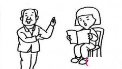 难忘的师生课堂剪影，人物简笔画