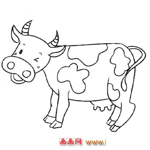 一头小奶牛（儿童简笔画）