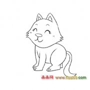 温柔的小猫│简笔画1
