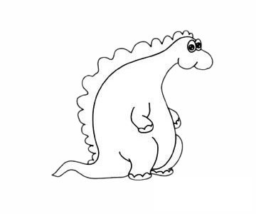 食草龙简笔画图片步骤四