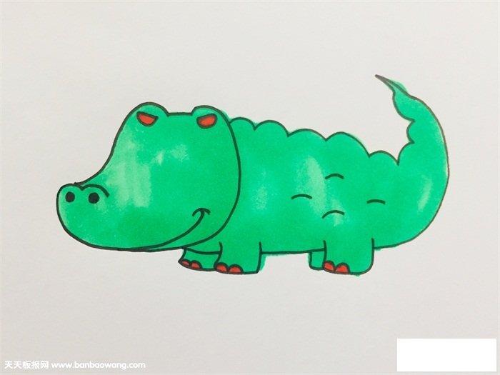 鳄鱼怎么画才可怕