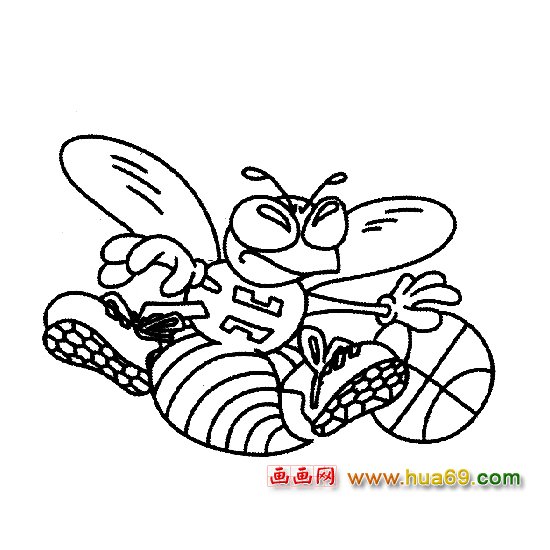 凶恶的蜜蜂简笔画