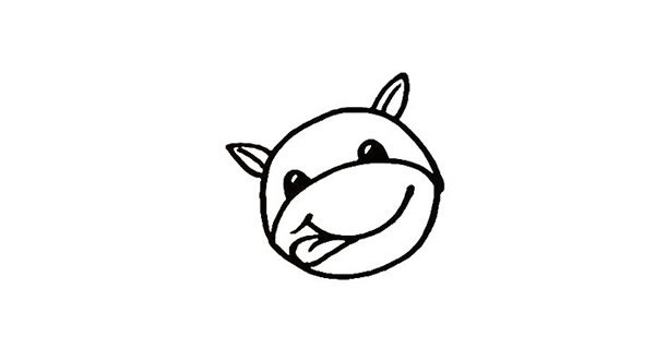 可爱的奶牛简笔画画法