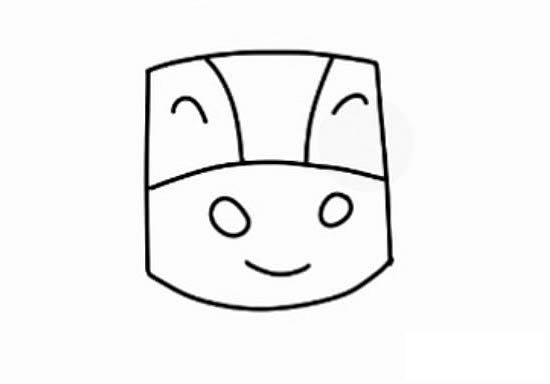 大黄牛简笔画的画法步骤图