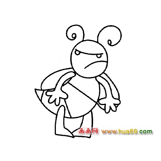 生气的蜜蜂简笔画2