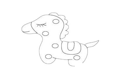 小木马简笔画图片大全作品二