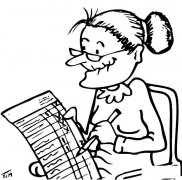 老奶奶人物简笔画步骤图片大全四