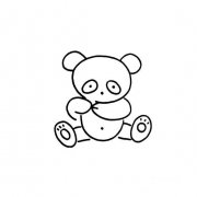 可爱的小熊猫如何画