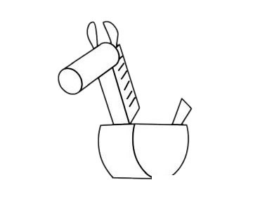 小木马简笔画图片步骤三