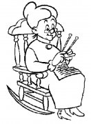 老奶奶人物简笔画步骤图片大全三