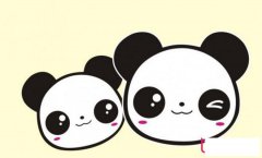 大熊猫简笔画大全,超萌大熊猫