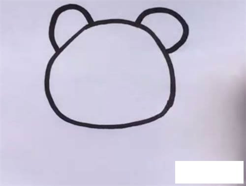 熊猫简笔画步骤图解