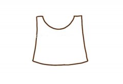 学画可爱的女孩背心简笔画步骤教程