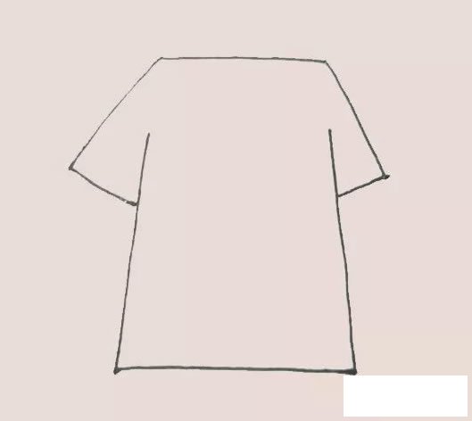 短袖T恤简笔画