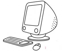 教你怎么画台式电脑画法简笔画教程简单好看