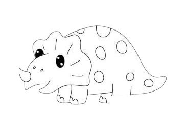 戟龙简笔画图片大全作品一