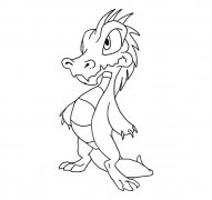 卡通龙简笔画图片