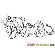 一只老虎│动物简笔画3