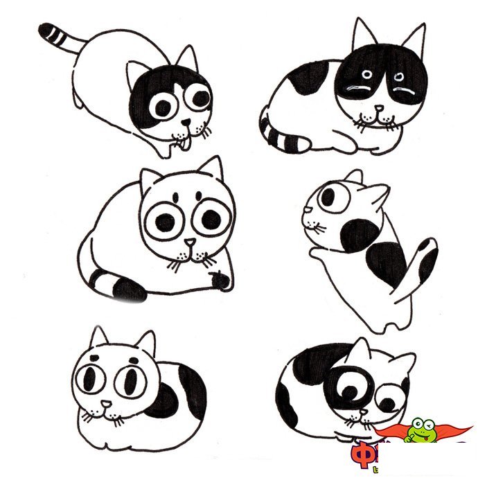 简单又漂亮小猫怎么画,小猫咪简笔画图片大全