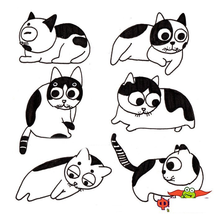 简单又漂亮小猫怎么画,小猫咪简笔画图片大全